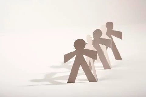 Paper Dolls Stock Photos