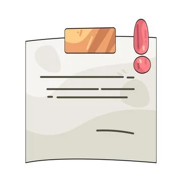 Paper draft illustration Stock Illustration