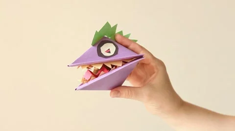 Paper dragon Stock Footage 8166039