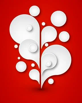 Paper drops fall Illustrazione stock