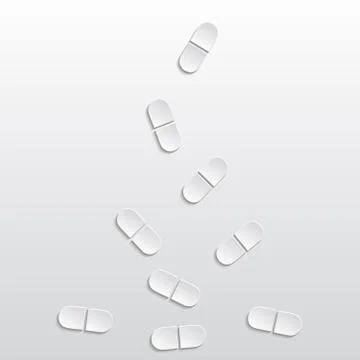 Paper drugs - vector set Stock Illustration