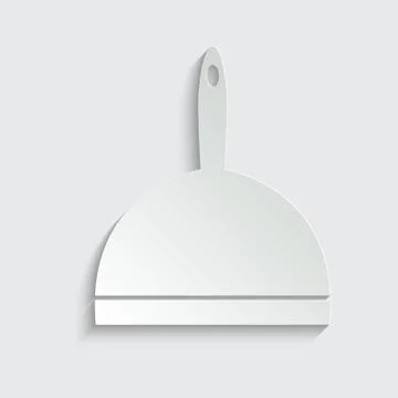 Paper Dust pan icon vector sign Stock Illustration