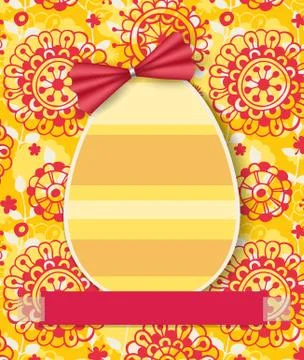 Paper easter egg Stock Illustration