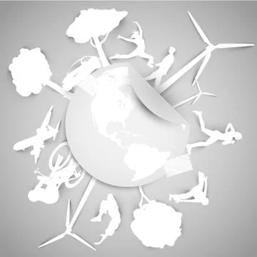 Paper ECO vector illustration Stock Illustration