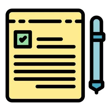 Paper education icon vector flat Illustrazione stock
