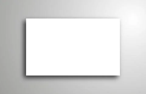 Paper effect with transparent realistic shadows. Web banner, template or mock up Stock Illustration