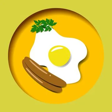 Paper egg postcard Illustrazione stock