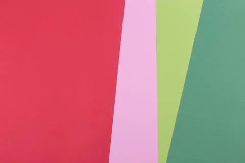 Paper empty green, light green, red background, geometrically located. Color  Stock Illustration