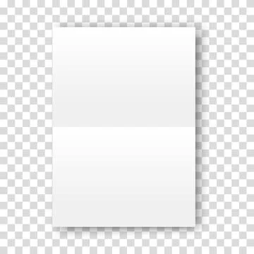 Paper empty illustration. Blank a4. Vector 3d document Stockillustratie