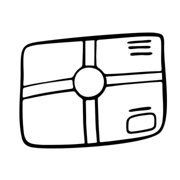 Paper envelope design. Paper mail simple outline illustration. Doodle-style Stock Illustration