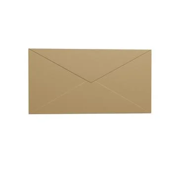 Paper envelope, isolated image. 3d rendering Stock Illustration