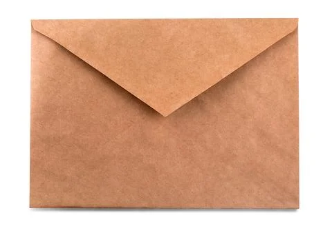The Paper envelope isolated on the white background with clipping path Stock Photos