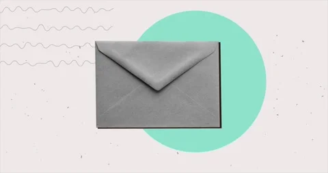 Paper envelope with a note indicating that the letter has been read Stock Footage 304976945
