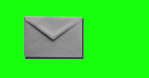 Paper envelope with a note indicating that the letter has been read Stock Footage 314043926