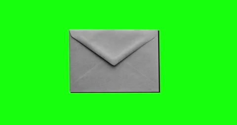 Paper envelope with a note indicating that the letter has been read Stock Footage 314421957