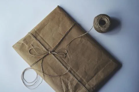 A paper envelope with a string Stock Photos