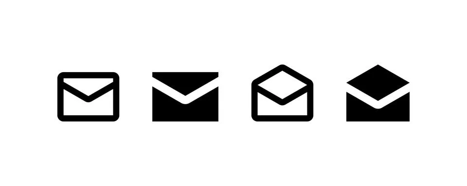 Paper envelope. Vector icon design. Stock Illustration