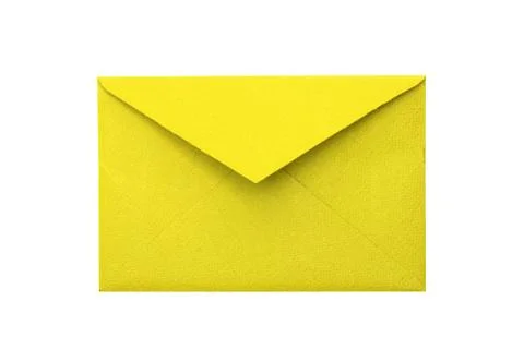 Paper envelope on a white background Stock Photos