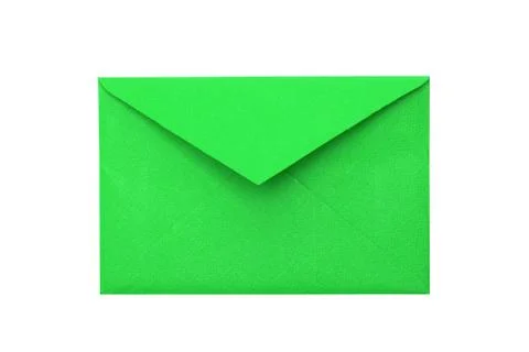 Paper envelope on a white background Stock Photos