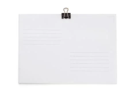 Paper envelope on white Stock Photos