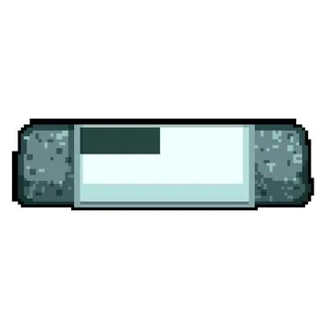 Paper eraser pixel art vector illustration sign color Stock Illustration