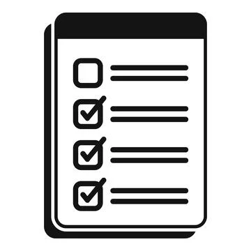 Paper exam icon simple . Final study イラスト素材