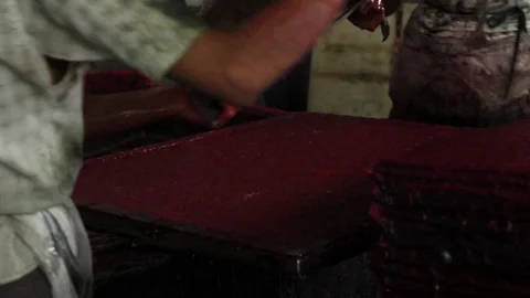 Paper fabrication Stock Footage 95690033