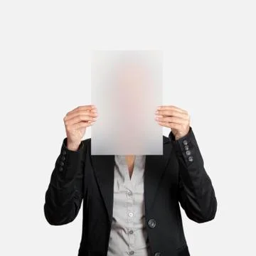 Paper face Stock Photos