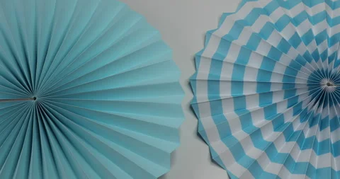 Paper fan. Stock Footage 241499050