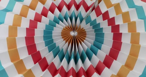 Paper fan. Stock Footage 241800112