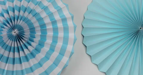 Paper fan. Stock Footage 241917394