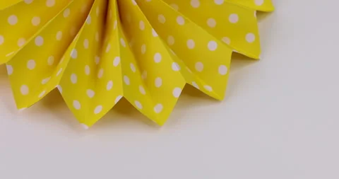 Paper fan. Stock Footage 243569940