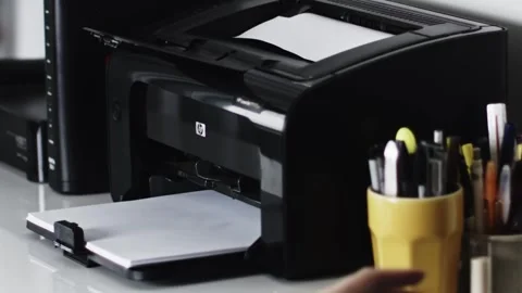 Paper feeder tray, documentation layout design, information presentation Stock Footage 292754522
