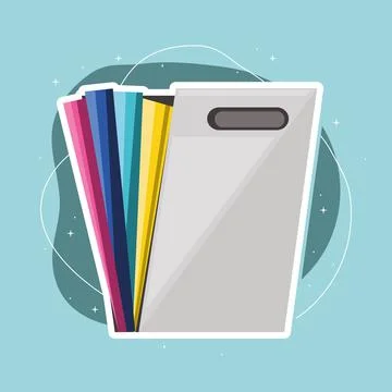 Paper filing folder Stock Illustration