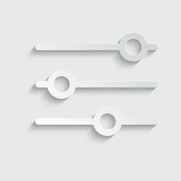 Paper filter icon - black vector sign Stock Illustration