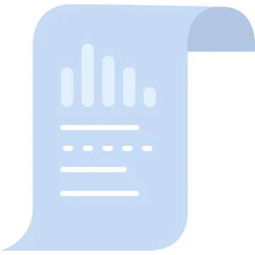 Paper financial data statistics report vector icon Stock Illustration