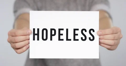 Paper flipping no hope Stock Footage 75289954