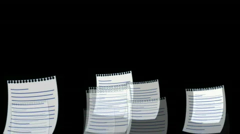 Paper float Video stock 718193