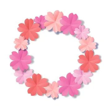 Paper flowers Stock Illustration
