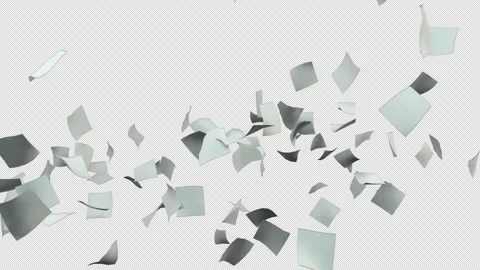 Paper Flying Burst Vídeo Stock 222403727