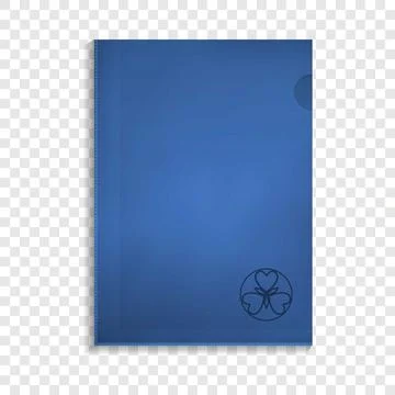 Paper folder icon, realistic style Stock Illustration