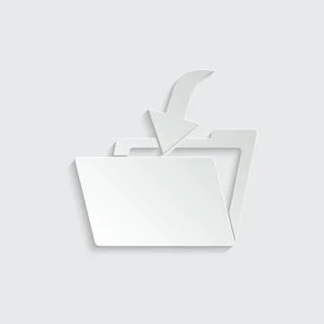 Paper folder icon -  vector Stock Illustration