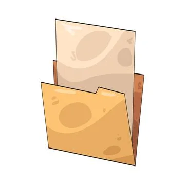 Paper folder illustration Stock Illustration