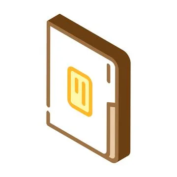 Paper folder isometric icon vector illustration Stock Illustration