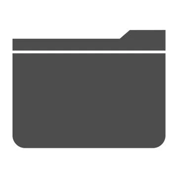 Paper folder solid icon. Docoment file storage package symbol, glyph style Stock Illustration