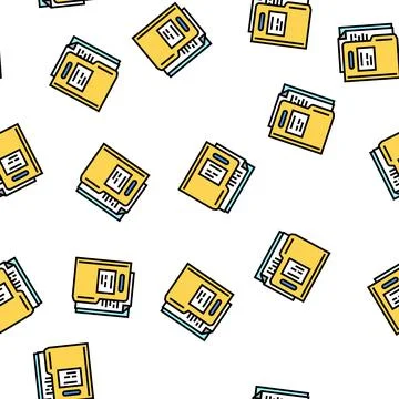 Paper folder vector seamless pattern Stockillustratie
