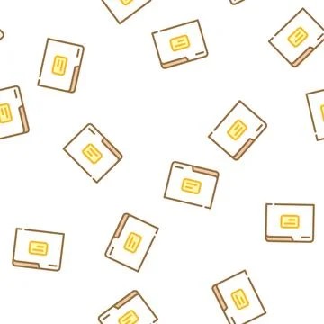 Paper folder vector seamless pattern Illustration