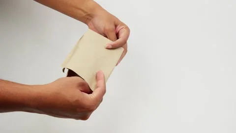 Paper Folding Hand Movement Close Up Video stock 327850377
