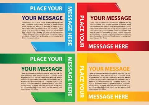 Paper folding Vector Layout Design Stock Illustration