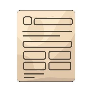 Paper form illustration Stock Illustration